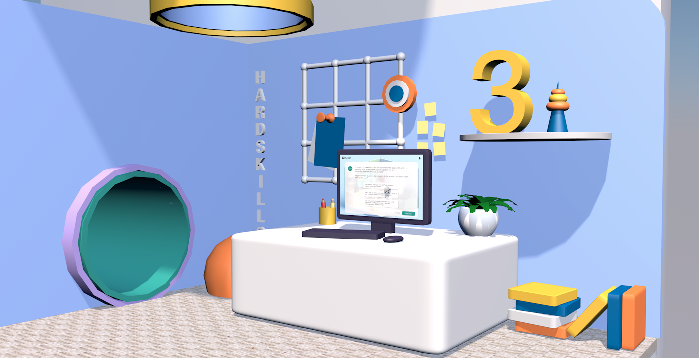 Screenshot of the 3D Model of the hardskill room