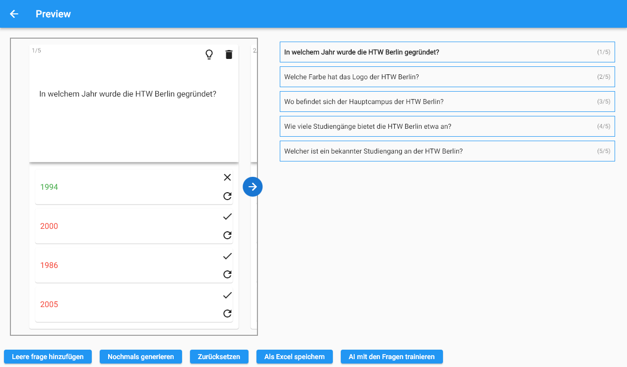 Generate Quizzes