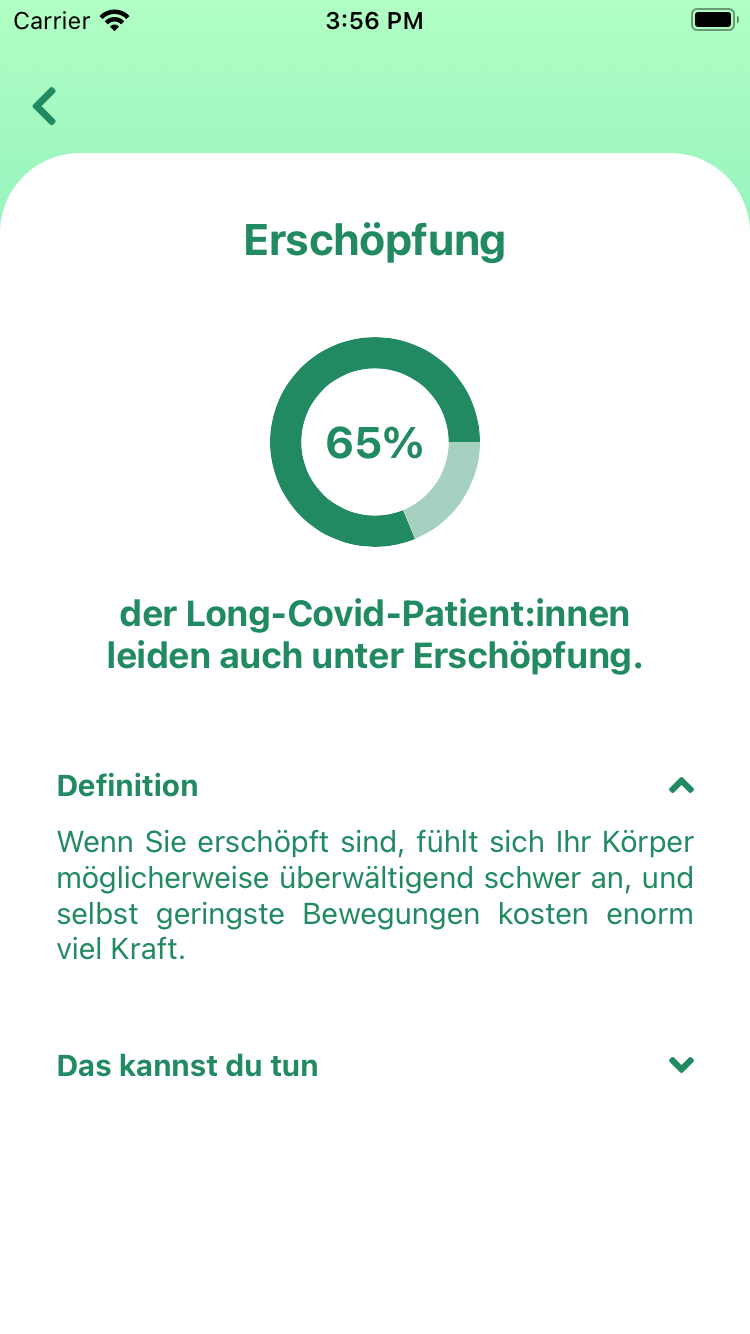 Symptom information view