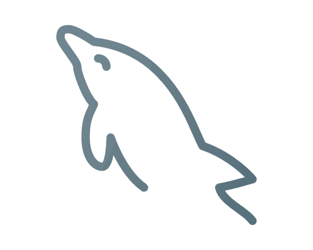 Logo of MySQL