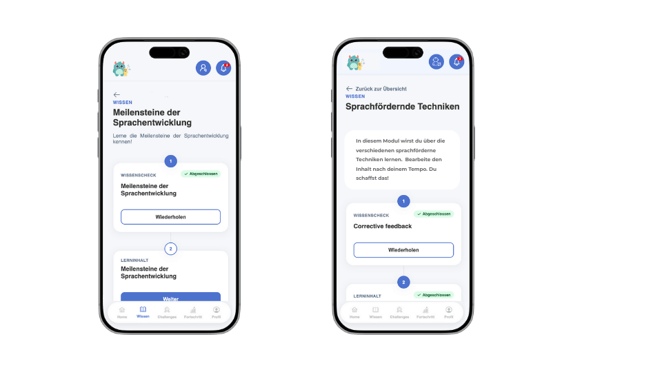 a pic with the app pages