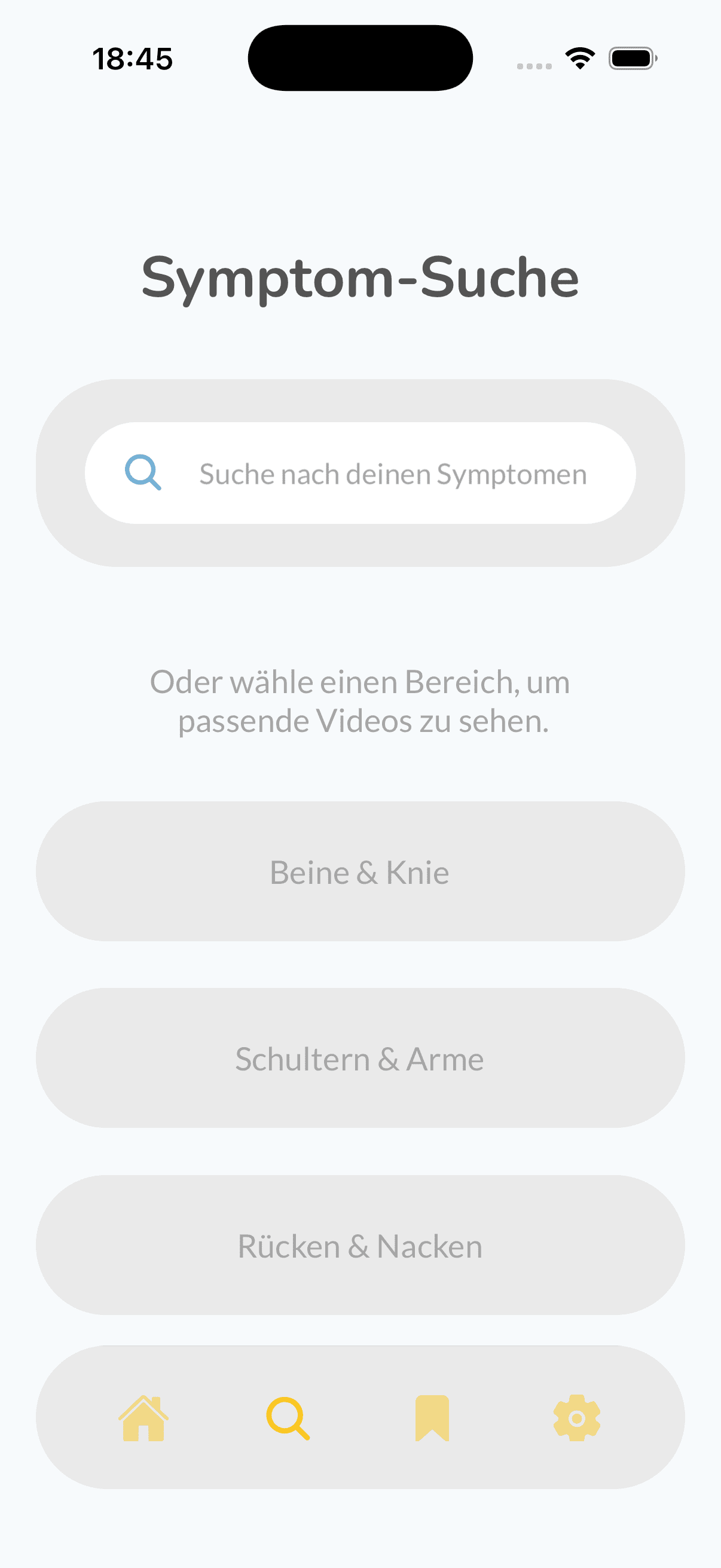 Symptom-Suche